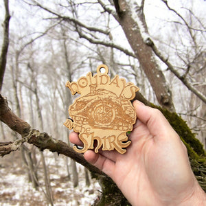 Ornament - Holidays in the Shire - Raw Wood 4x3n