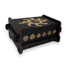 Load image into Gallery viewer, Dice Box - Black - Blood Hunter - 6x4x3