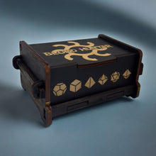 Load image into Gallery viewer, Dice Box - Black - Blood Hunter - 6x4x3