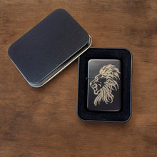 Load image into Gallery viewer, Lighter - Lion BLACK lighter