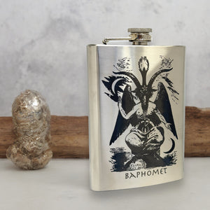 8oz Baphomet Stainless Steel Flask