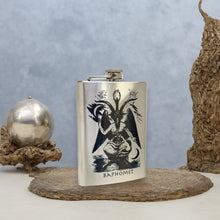 Load image into Gallery viewer, 8oz Baphomet Stainless Steel Flask