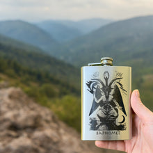 Load image into Gallery viewer, 8oz Baphomet Stainless Steel Flask