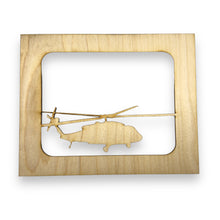 Load image into Gallery viewer, Helicopter 8x10 Horizontal Photo Frame Insert - Baltic Birch FRAME NOT INCLUDED