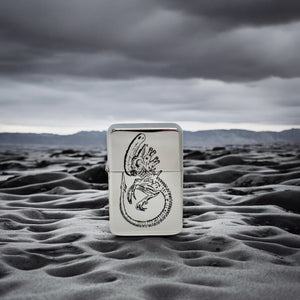 Lighter - Alien Fossil - Chrome