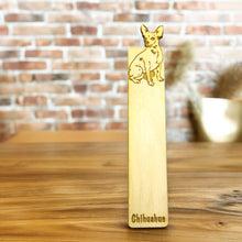 Load image into Gallery viewer, Bookmark - chihuahua Dog - Birch wood