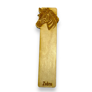 Bookmark - Zebra - Birch wood