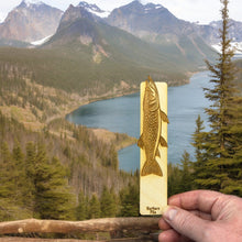 Load image into Gallery viewer, Bookmark - Northern Pike Fish - Birch wood