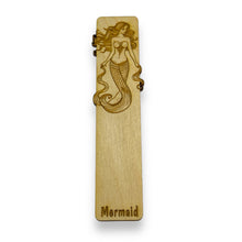 Load image into Gallery viewer, Bookmark - Mermaid - Birch wood