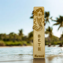 Load image into Gallery viewer, Bookmark - PERSONALIZED Mermaid - Birch wood