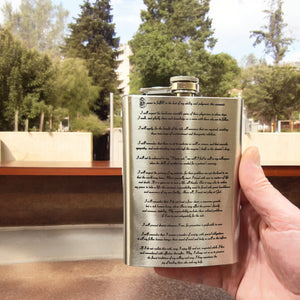 8oz Hippocratic Oath Stainless Steel Flask