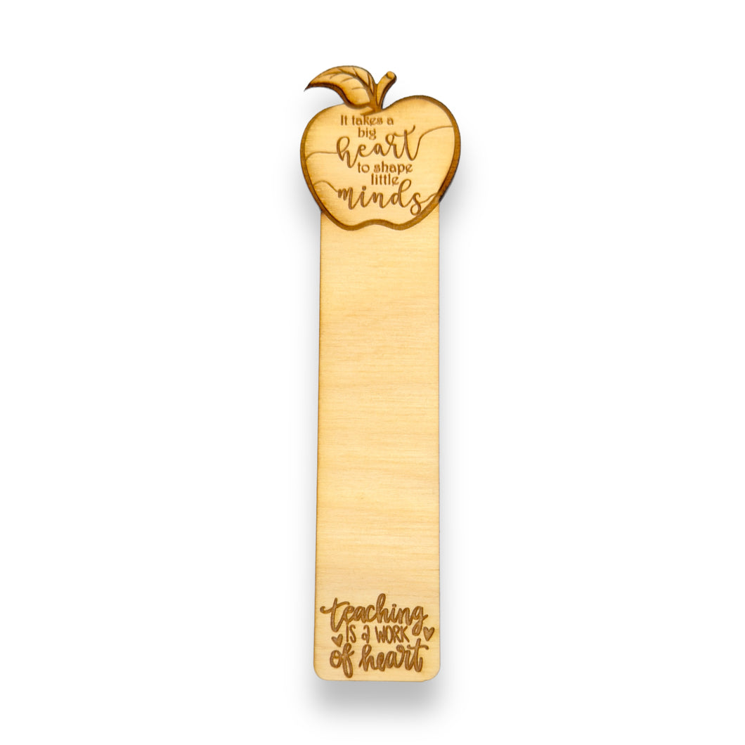 Bookmark - It Takes a Big Heart to Shape Little Minds - Bookmark