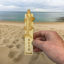 Load image into Gallery viewer, Bookmark - PERSONALIZED Barracuda - Birch wood