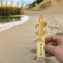 Load image into Gallery viewer, Bookmark - PERSONALIZED Barracuda - Birch wood