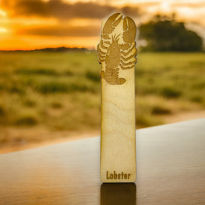 Bookmark - Lobster - Birch wood