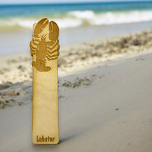 Load image into Gallery viewer, Bookmark - Lobster - Birch wood