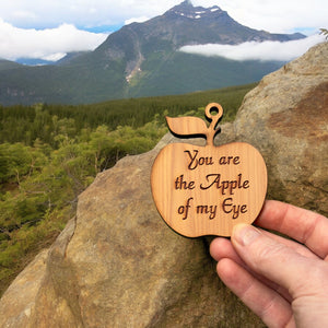 You are the Apple of my Eye CEDAR Ornament