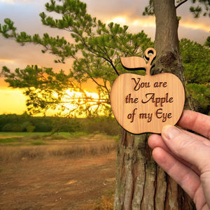 You are the Apple of my Eye CEDAR Ornament