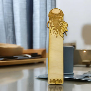 Bookmark - Jellyfish - Birch wood