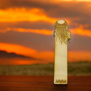 Bookmark - Jellyfish - Birch wood