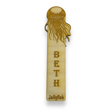 Load image into Gallery viewer, Bookmark - PERSONALIZED Jellyfish - Birch wood