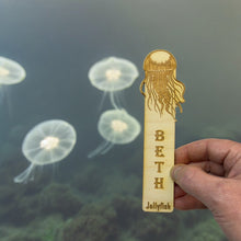 Load image into Gallery viewer, Bookmark - PERSONALIZED Jellyfish - Birch wood