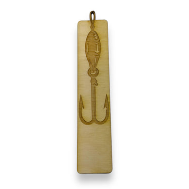 Bookmark - Fish Hook - Birch wood