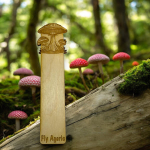 Bookmark - Fly Agaric - Birch wood