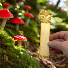 Load image into Gallery viewer, Bookmark - Fly Agaric - Birch wood