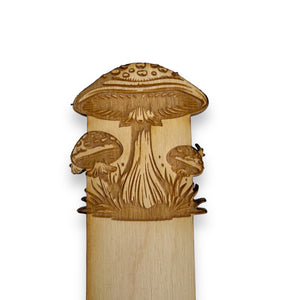 Bookmark - PERSONALIZED Fly Agaric - Birch wood