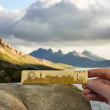 Load image into Gallery viewer, Bookmark - Las Vegas NV Skyline - Birch wood