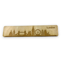 Load image into Gallery viewer, Bookmark - London Skyline - Birch wood