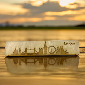 Bookmark - London Skyline - Birch wood