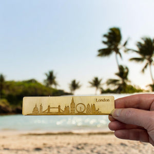 Bookmark - London Skyline - Birch wood