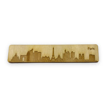 Load image into Gallery viewer, Bookmark - Paris Skyline - Birch wood