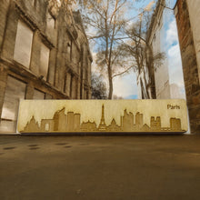 Load image into Gallery viewer, Bookmark - Paris Skyline - Birch wood