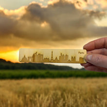 Load image into Gallery viewer, Bookmark - Paris Skyline - Birch wood