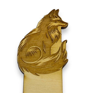 Bookmark - PERSONALIZED Sly Fox - Birch wood