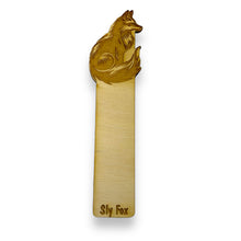 Load image into Gallery viewer, Bookmark - Sly Fox - Birch wood