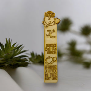 Bookmark - Best Nurse Ever - Birch wood