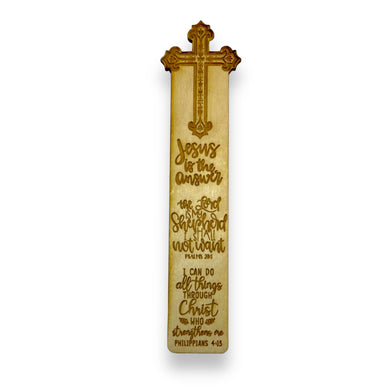 Bookmark - The lord is my shephard - Birch wood