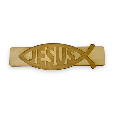 Bookmark - Jesus Fish - Birch wood