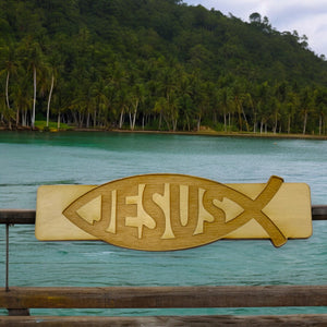 Bookmark - Jesus Fish - Birch wood