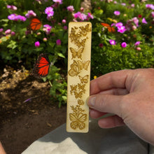 Load image into Gallery viewer, Bookmark - Butterfly Party - Birch wood