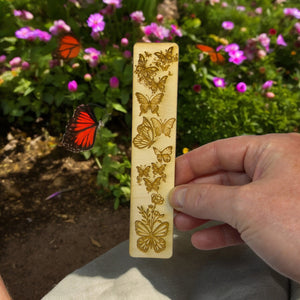 Bookmark - Butterfly Party - Birch wood