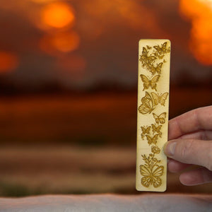 Bookmark - Butterfly Party - Birch wood