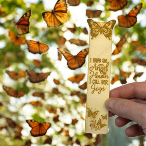 Bookmark - I have an angel in heaven I call her Gigi - Birch wood