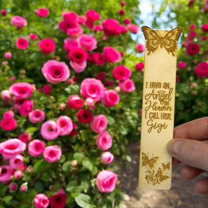 Bookmark - I have an angel in heaven I call her Gigi - Birch wood