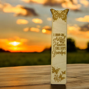 Bookmark - I have an angel in heaven I call him Grandpa - Birch wood