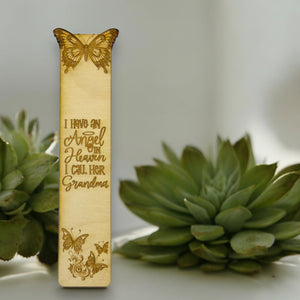 Bookmark - I have an angel in heaven I call her Grandma - Birch wood